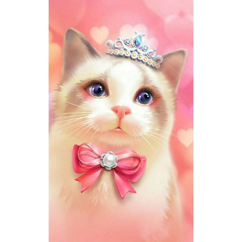 Image of PINK PRINCESS  KITTY Diamond Painting Kit - DAZZLE CRAFTER
