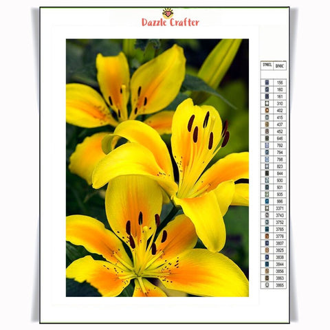 Image of YELLOW FLOWERS Diamond Painting Kit