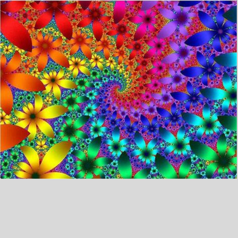 Image of PSYCHEDELIC FLOWER WAVE Diamond Painting Kit - DAZZLE CRAFTER