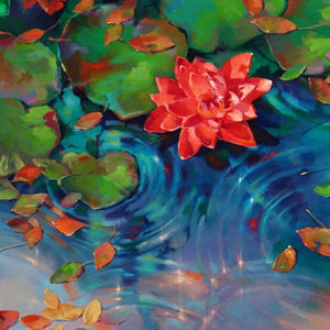 LOTUS AND WATER RIPPLES Diamond Painting Kit - DAZZLE CRAFTER