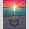 LOVE HEART ON THE SAND Diamond Painting Kit - DAZZLE CRAFTER
