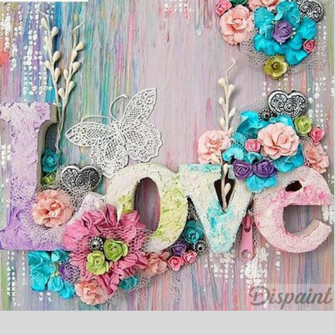 Image of FLOWER LOVE Diamond Painting Kit - DAZZLE CRAFTER