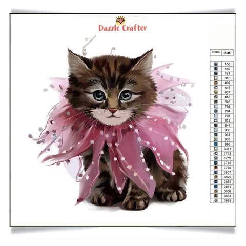 Image of HER HIGHNESS KITTY Diamond Painting Kit - DAZZLE CRAFTER