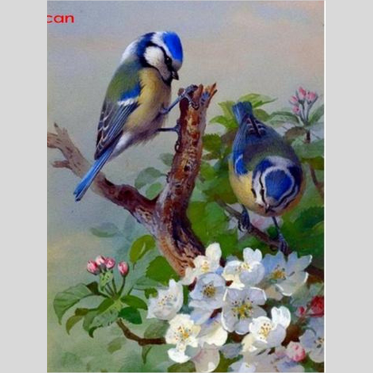 BLUE BIRDS Diamond Painting Kit - DAZZLE CRAFTER