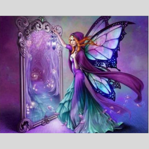 Image of BUTTERFLY GIRL Diamond Painting Kit - DAZZLE CRAFTER