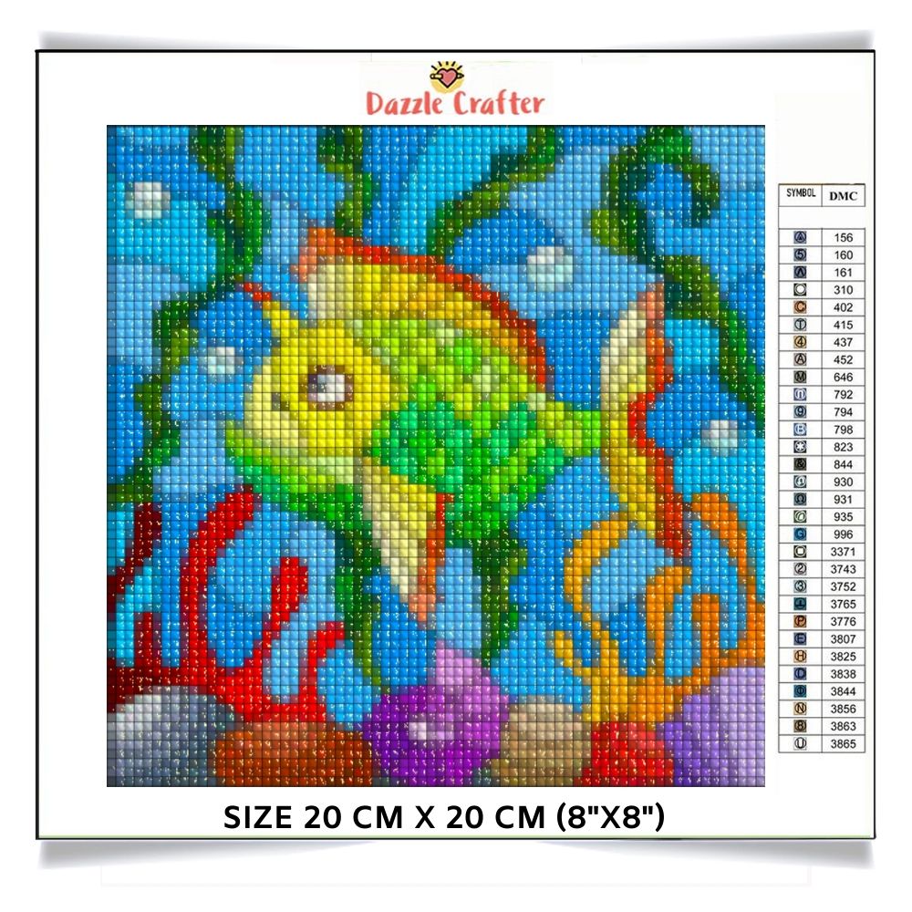 BABY FISH IN THE DEEP SEA Diamond Painting Kit - DAZZLE CRAFTER