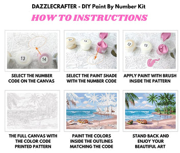 WATERCOLOR FLOWERS  - DIY Adult Paint By Number Kit