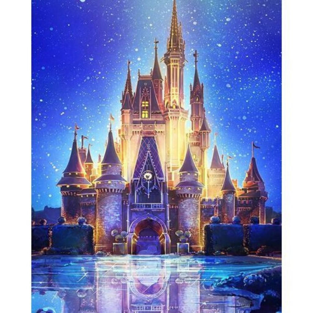 FAIRYTALE DISNEY CASTLE Diamond Painting Kit – DAZZLE CRAFTER