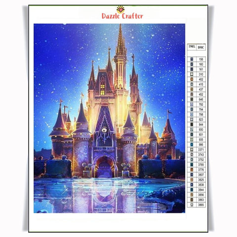 Image of FAIRYTALE DISNEY CASTLE Diamond Painting Kit