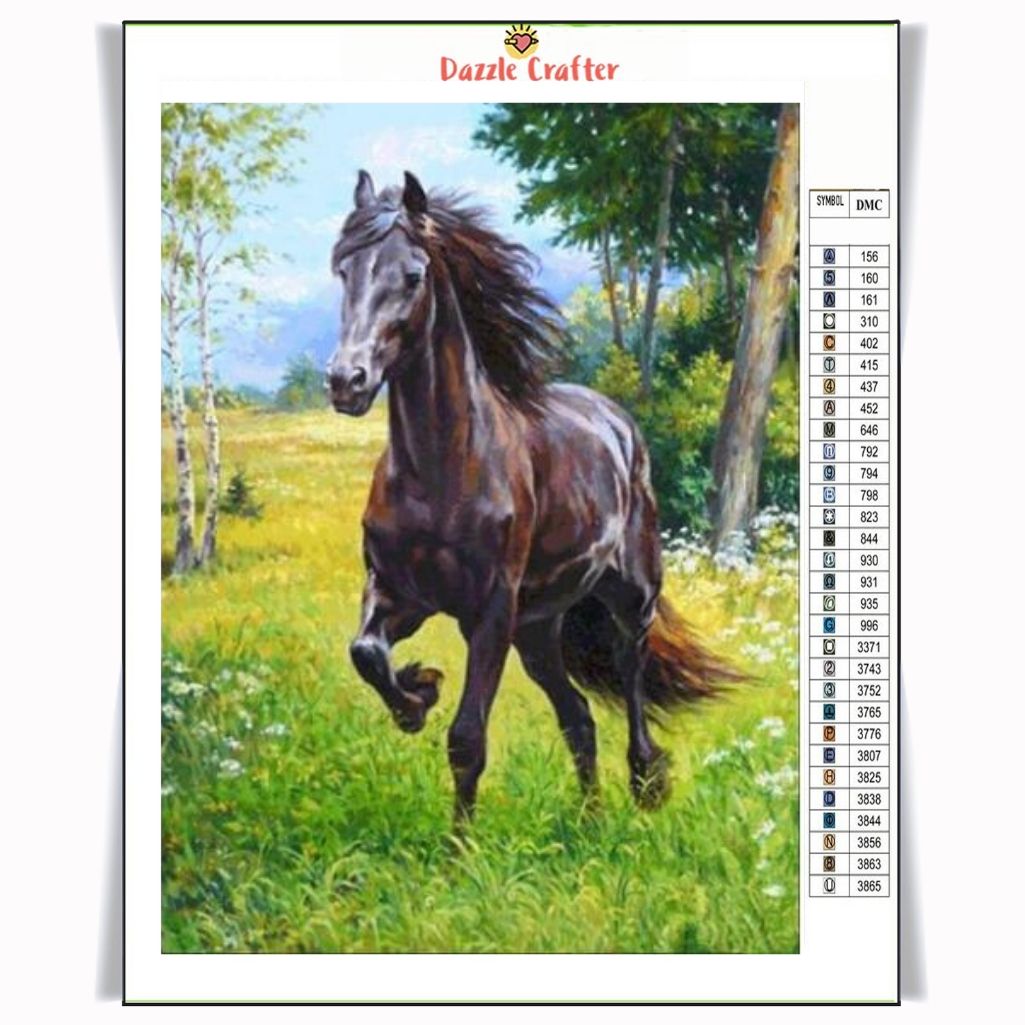 HORSE IN THE VALLEY Diamond Painting Kit