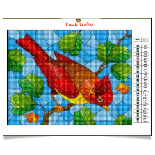 LITTLE RED BIRDIE Diamond Painting Kit - DAZZLE CRAFTER
