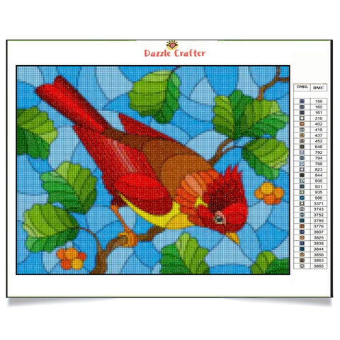 LITTLE RED BIRDIE Diamond Painting Kit - DAZZLE CRAFTER