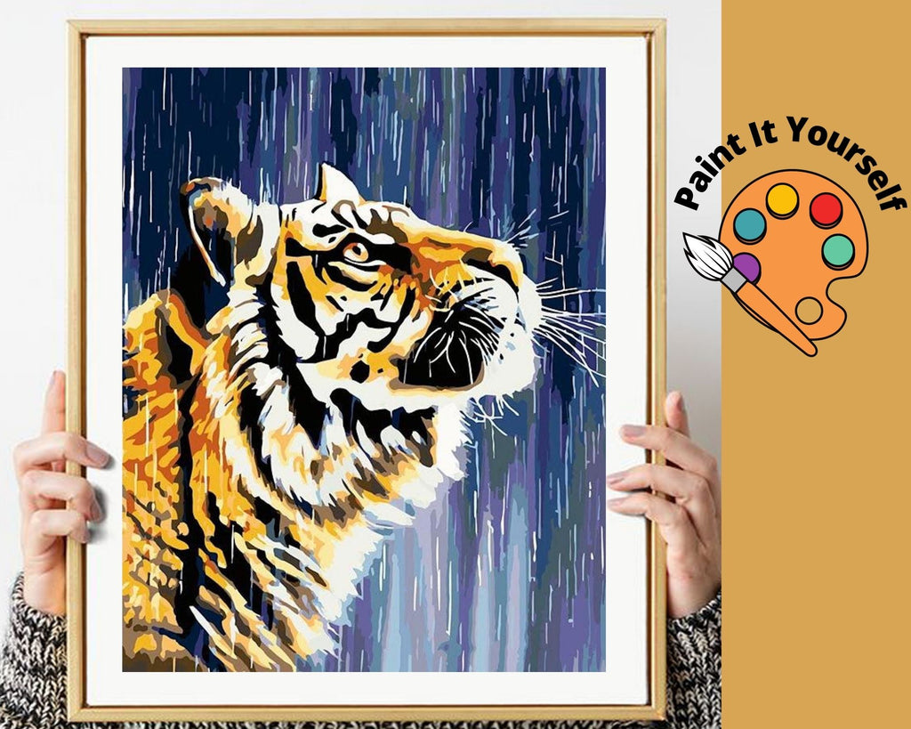MAJESTIC TIGER - DIY Adult Paint By Number Kit – DAZZLE CRAFTER