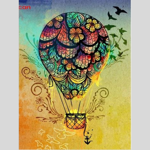 Image of FLYING AWAY PARACHUTE Diamond Painting Kit - DAZZLE CRAFTER