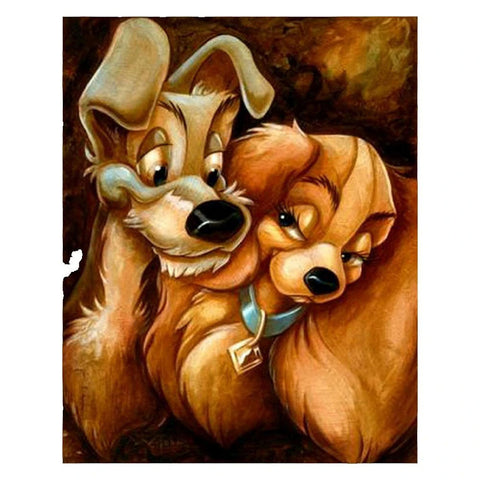 Image of LADY AND THE TRAMP Diamond Painting Kit