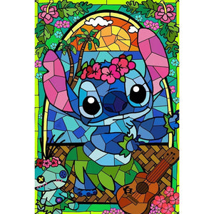 BLUE KOALA STAINED GLASS  Diamond Painting Kit