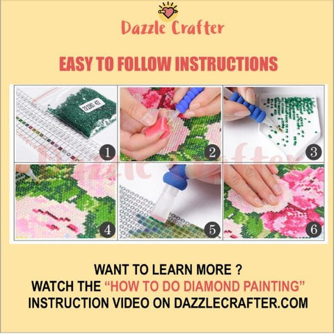 Image of PINK PRINCESS  KITTY Diamond Painting Kit - DAZZLE CRAFTER