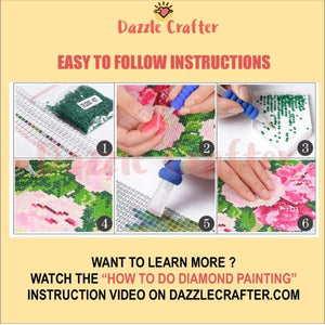 CAT IN THE GARDEN  Diamond Painting Kit - DAZZLE CRAFTER