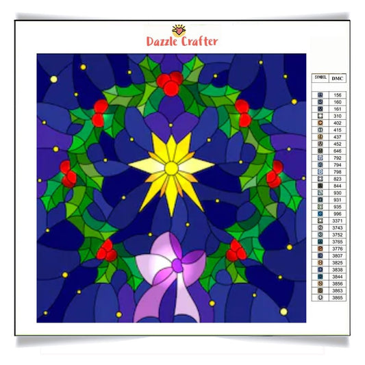 CHRISTMAS WREATH   Diamond Painting Kit