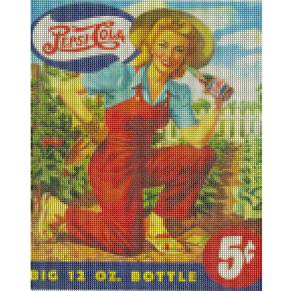 VINTAGE PEPSI POSTER Diamond Painting Kit - DAZZLE CRAFTER