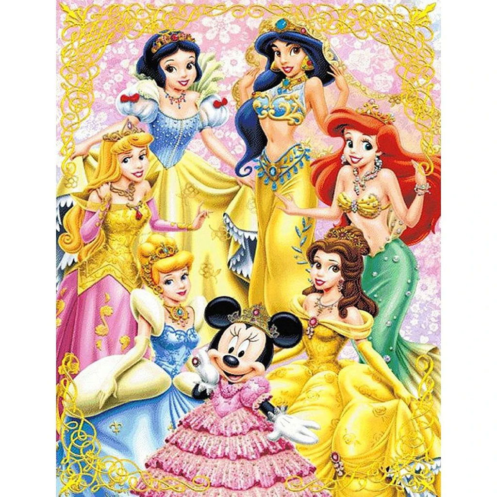 MICKEY AND PRINCESSES Diamond Painting Kit