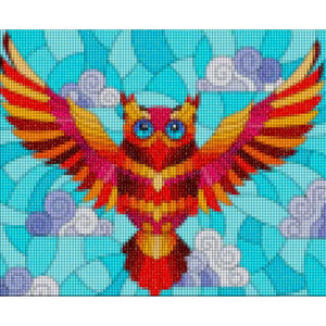OWL IN FLIGHT  Diamond Painting Kit - DAZZLE CRAFTER