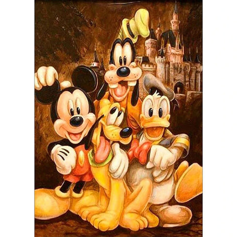 Image of MICKEY DONALD & GOOFY Diamond Painting Kit