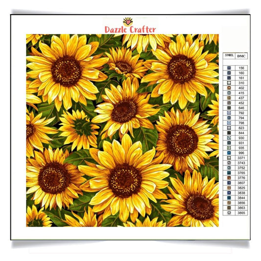 WILD SUNFLOWERS Diamond Painting Kit - DAZZLE CRAFTER