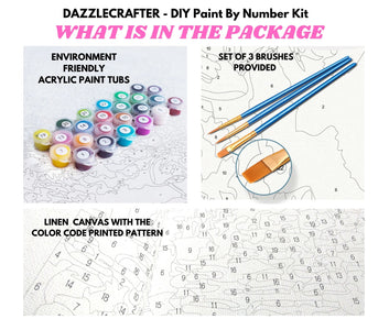 SWEET CATS IN THE GARDEN - DIY Adult Paint By Number Kit