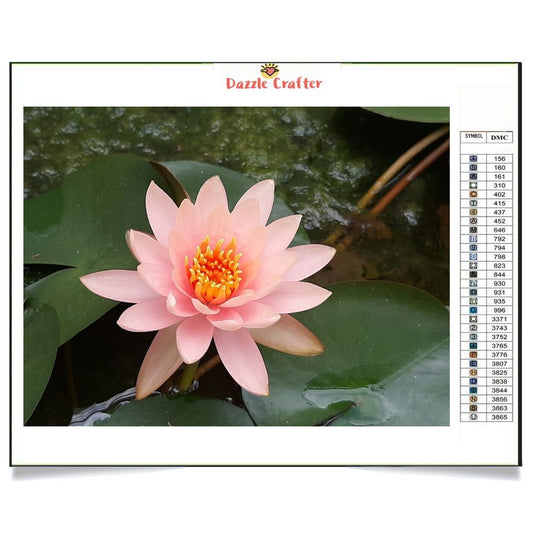 PINK LOTUS Diamond Painting Kit - DAZZLE CRAFTER