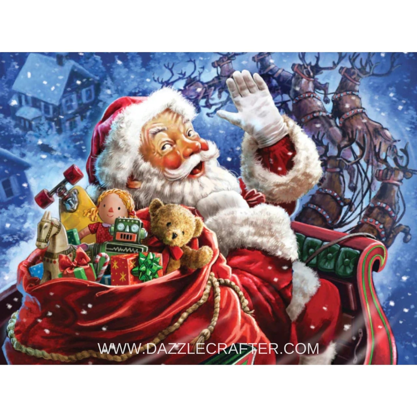 JOYFUL CHRISTMAS SANTA  Diamond Painting Kit