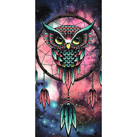 Image of DREAMY OWL DREAMCATCHER Diamond Painting Kit - DAZZLE CRAFTER