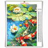 LILY WITH KOI FISH Diamond Painting Kit
