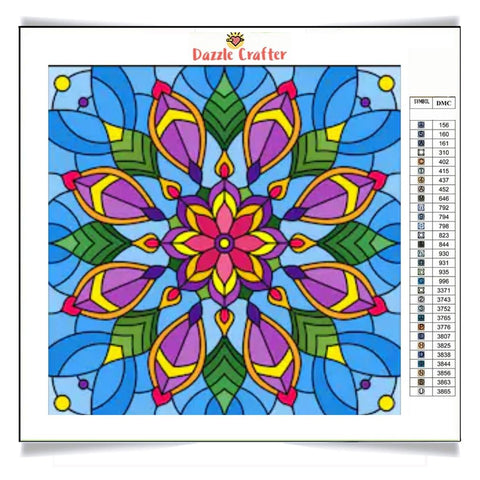 Image of KALADIESCOPE MANDALA Diamond Painting Kit - DAZZLE CRAFTER