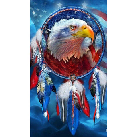 Image of AMERICAN EAGLE DREAMCATCHER Diamond Painting Kit - DAZZLE CRAFTER