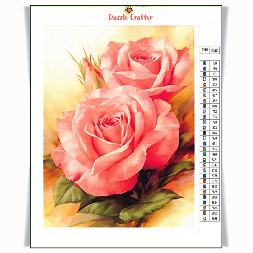 Peach Flower Diamond Painting Kit