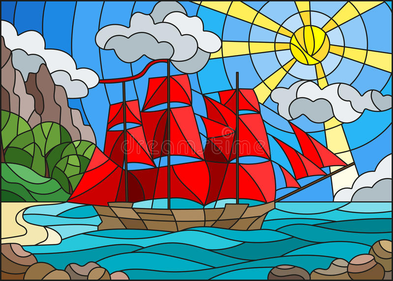 RED SAILS Diamond Painting Kit