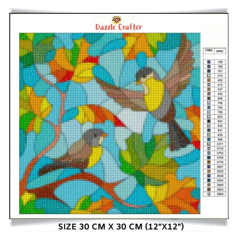 Image of SINGING SPARROWS Diamond Painting Kit - DAZZLE CRAFTER