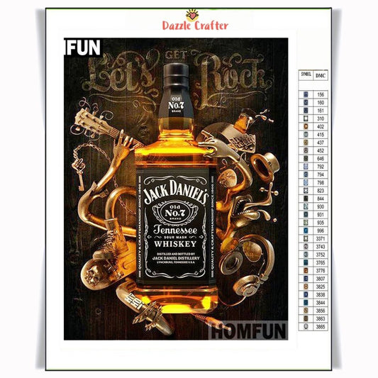 JACK DANIEL'S WHISKEY Diamond Painting Kit - DAZZLE CRAFTER