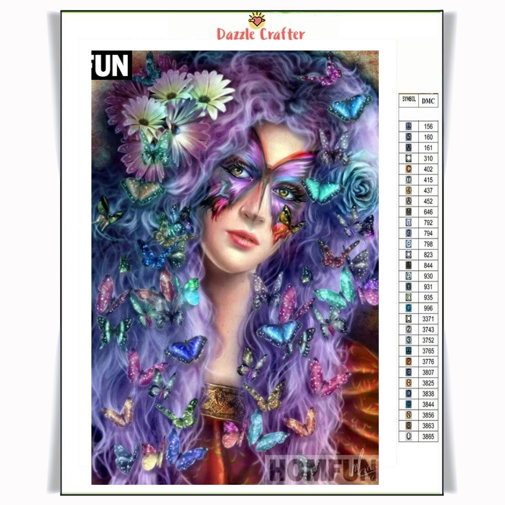BUTTERFLY WOMAN Diamond Painting Kit - DAZZLE CRAFTER