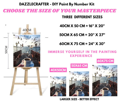 Image of PLAYFUL DOLPHINS  - DIY Adult Paint By Number Kit