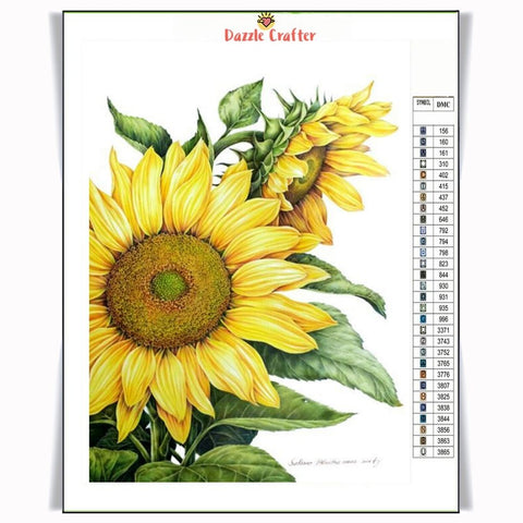 Image of RADIANT SUNFLOWERS Diamond Painting Kit
