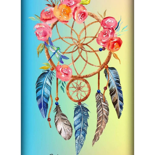PINK FLOWERS DREAMCATCHER Diamond Painting Kit - DAZZLE CRAFTER