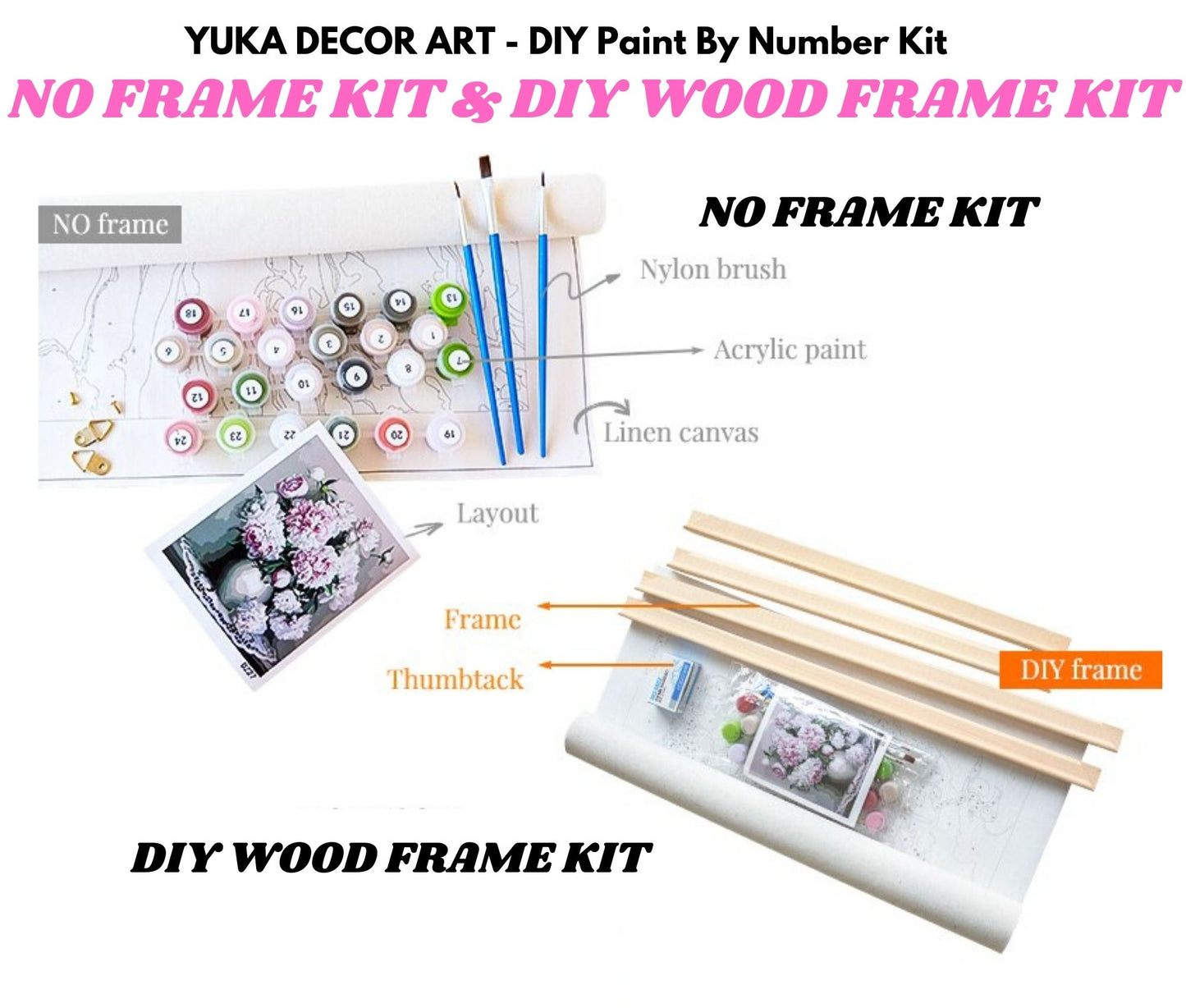 BABY TIGER - DIY Adult Paint By Number Kit