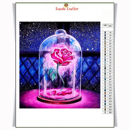 ROSE IN A CASE Diamond Painting Kit - DAZZLE CRAFTER