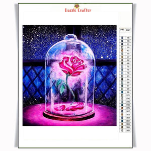 ROSE IN A CASE Diamond Painting Kit - DAZZLE CRAFTER