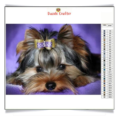 DAINTY DARLING DOG Diamond Painting Kit