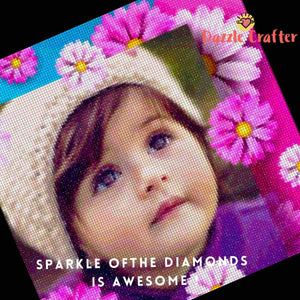 CUSTOM PHOTO WITH FLOWER FRAME - MAKE YOUR OWN DIAMOND PAINTING