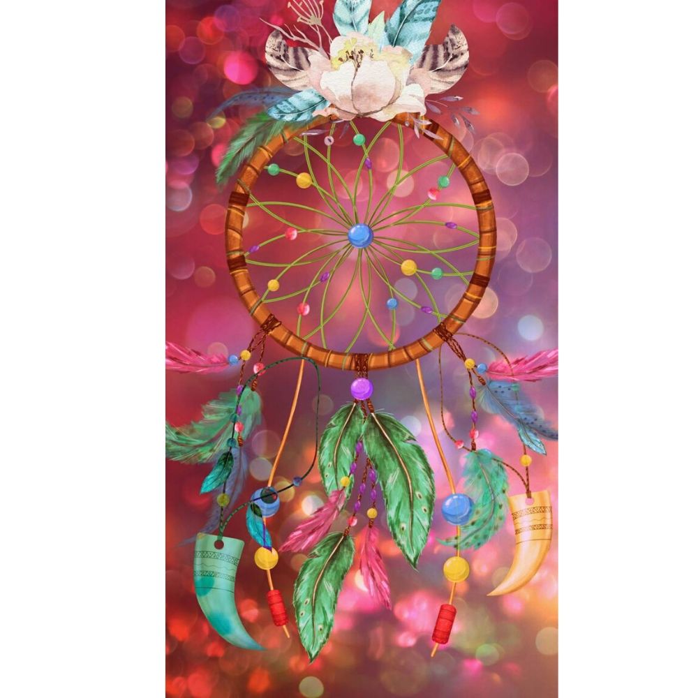 RADIANT VIBES DREAMCATCHER  Diamond Painting Kit - DAZZLE CRAFTER