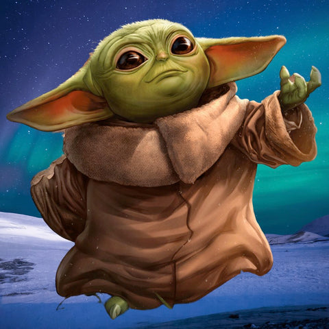 Image of BABY YODA  Diamond Painting Kit